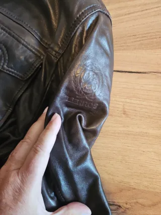 Chaqueta de cuero GERRY WEBER Marrón Talla xl