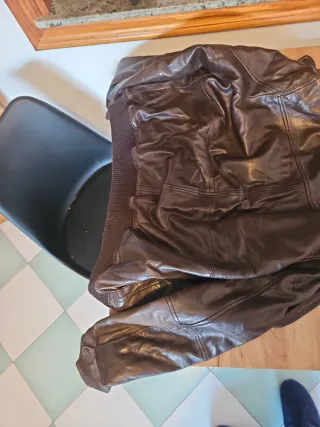 Chaqueta de cuero GERRY WEBER Marrón Talla xl