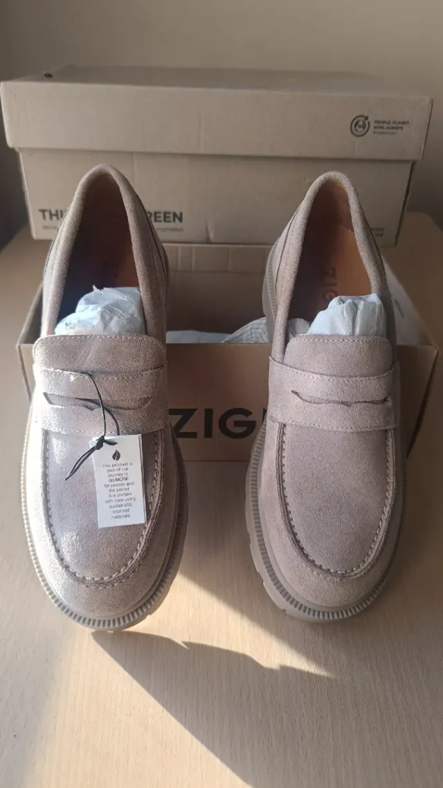 Mocasines Zing Beige Mujer