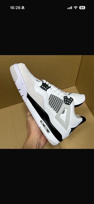 Scarpe Jordan 4 military black