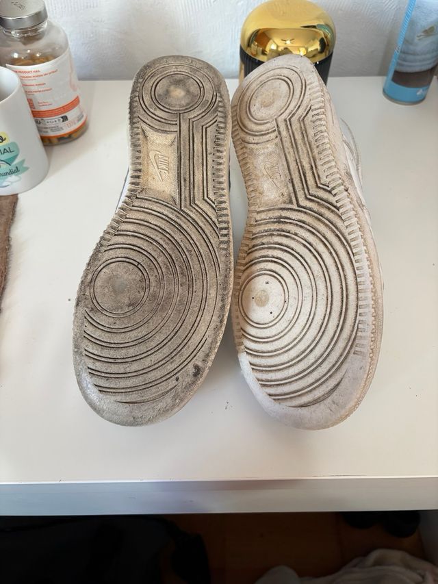 2 Pares Nike Air Force 1 Blancos/Grises