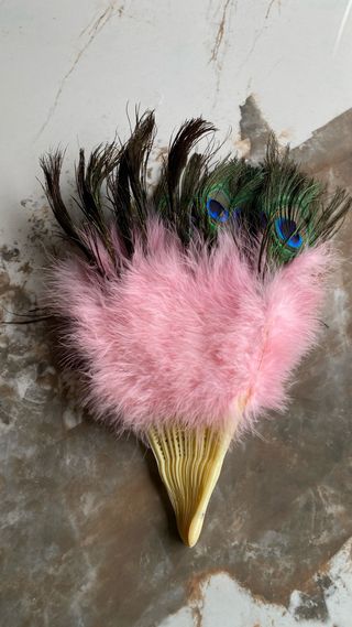 Corsé pedrería con flecos rosa