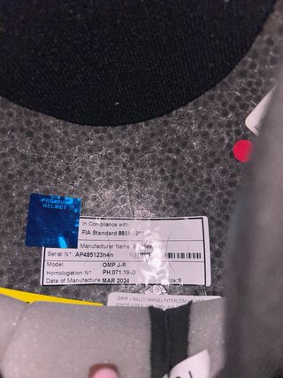 Casco de Rally OMP con Micrófono