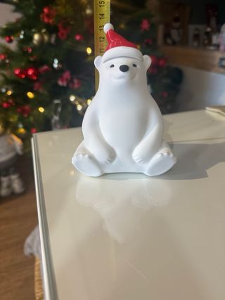 Figura Oso Polar Navideño 3D