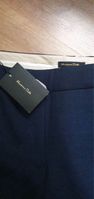 Pantalón Massimo Dutti Azul
