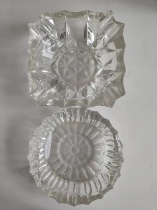 Ceniceros de cristal robustos