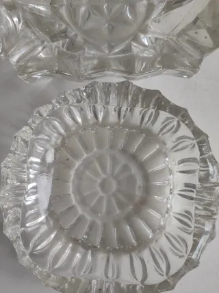 Ceniceros de cristal robustos