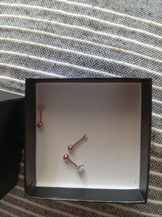 Pendientes Oro Rosa Circonitas