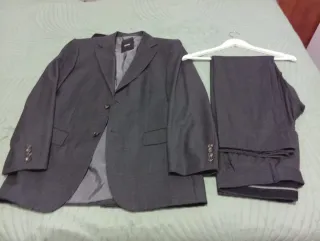 Traje BOSS Gris y negro patitas de gallo