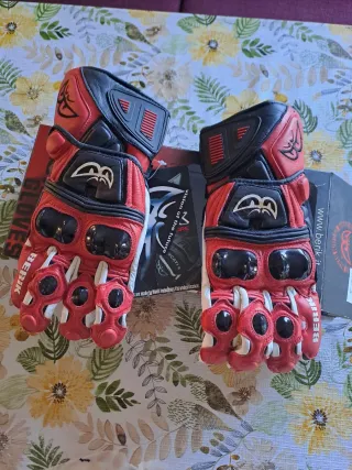 Guantes Berik Racing Negros/Rojos 5990