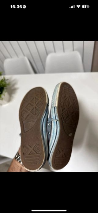 Zapatillas Converse Niña Gris y Rojo