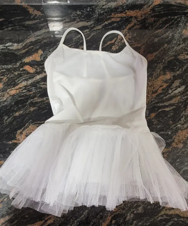 Maillot con tutu Chensy blanco talla 12