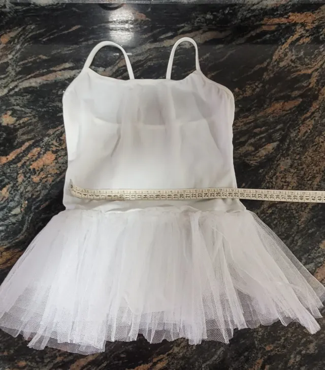 Maillot con tutu Chensy blanco talla 12