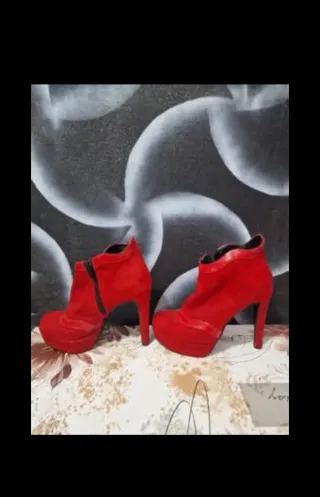 Stivaletto donna rosso Francesco Milano, n.37