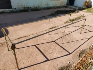 Mesa plegable mercadillo 300x80 cm de metal