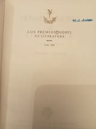 Los premios nobel de literatura