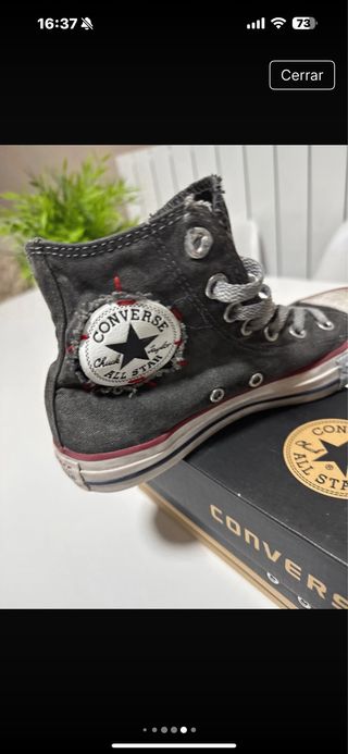 Zapatillas Converse niña grises