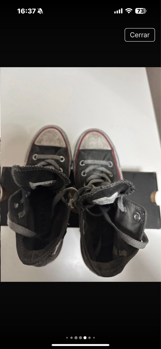 Zapatillas Converse niña grises