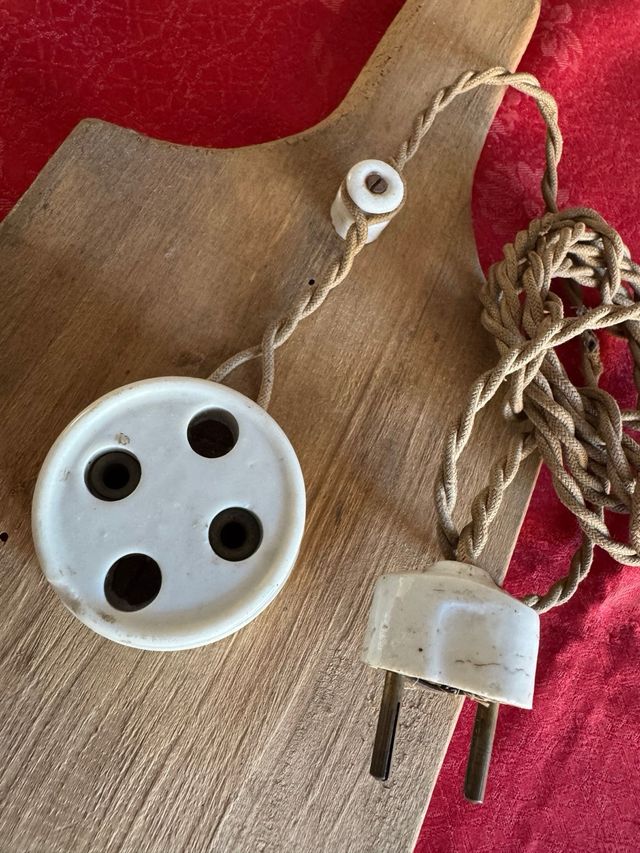 Prolunga vintage ceramica spina presa
