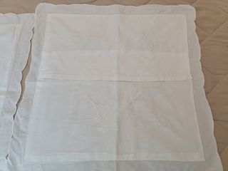 Coppia di federe per cuscini quadrati 40x40