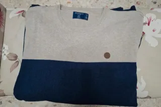 Jersey Springfield Hombre Beige y Azul