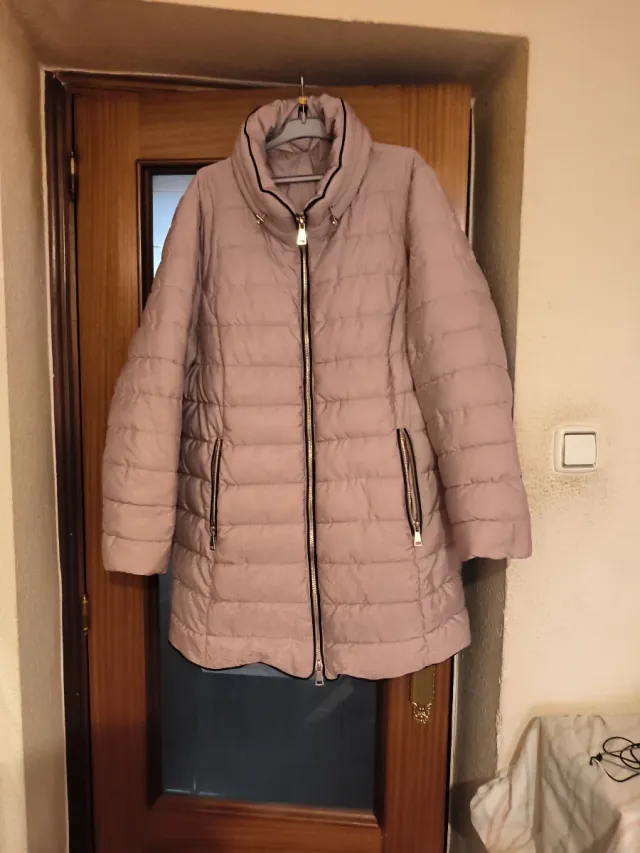 Cazadora acolchada mujer rosa