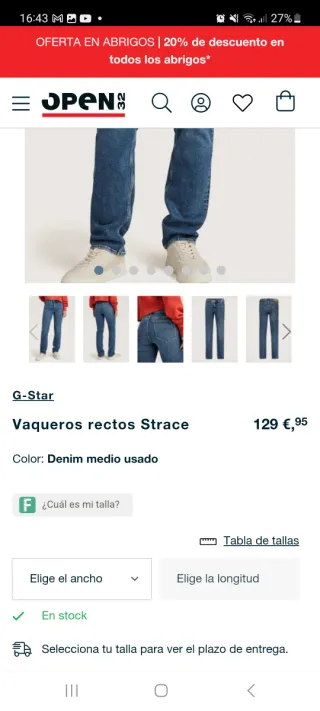 G-Star RAW Vaqueros Azules