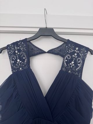 Vestido largo noche azul marino talla M