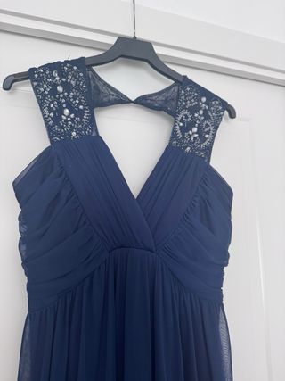 Vestido largo noche azul marino talla M