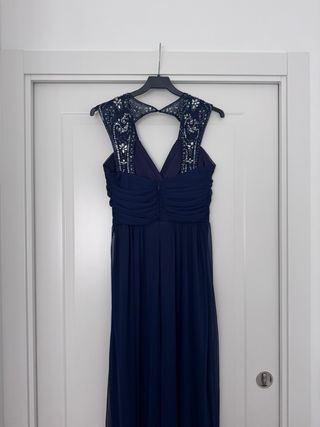 Vestido largo noche azul marino talla M