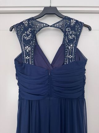 Vestido largo noche azul marino talla M