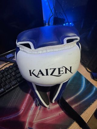 Casco de Boxeo Azul y Blanco