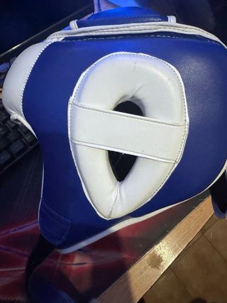 Casco de Boxeo Azul y Blanco