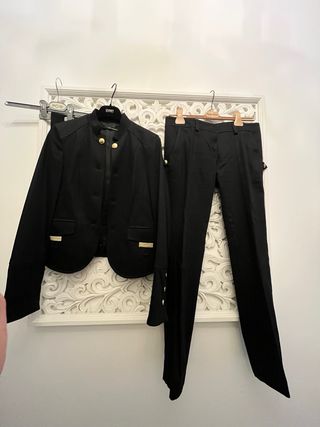 Completo Atos Lombardini nero giacca e pantalone