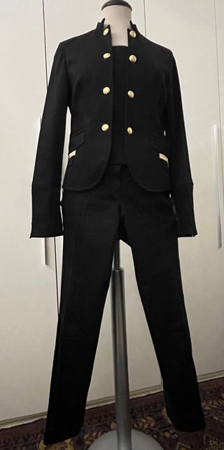 Completo Atos Lombardini nero giacca e pantalone