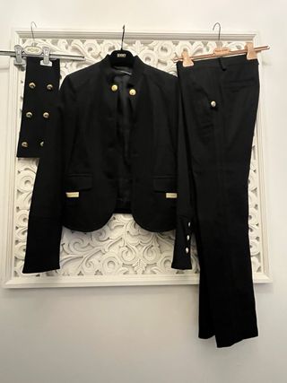 Completo Atos Lombardini nero giacca e pantalone