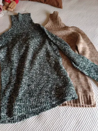 2 Jerséis Mujer Cuello Alto