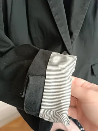 Americana Zara Negra Talla XL 40/42