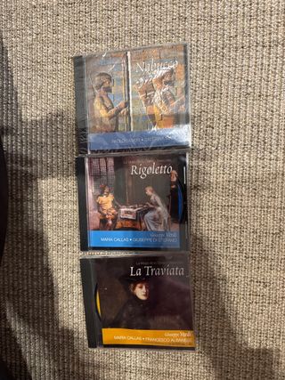 CDs de Ópera Giuseppe Verdi: Nabucco, Rigoletto,
