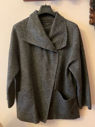 Chaqueta Zara Lana Gris
