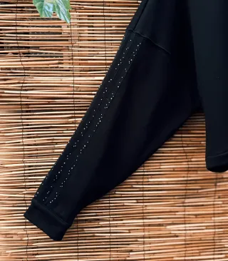 Sudadera Adidas Cropped Mujer Negra