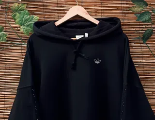 Sudadera Adidas Cropped Mujer Negra