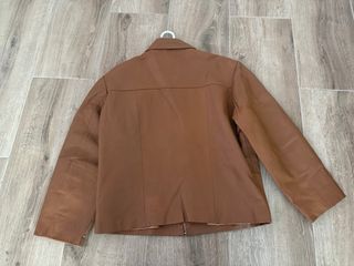 Chaqueta cuero marrón vintage