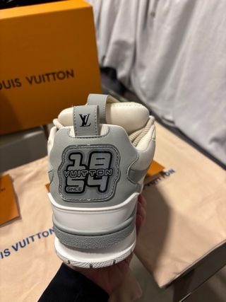 Louis Vuitton Skate Grigie Bianche Taglia 43