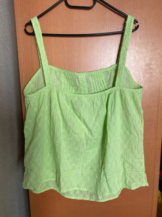 Camiseta tirantes verde/amarillo lima Springfield