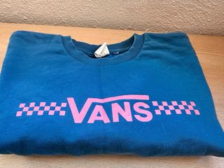 Sudadera Vans Mujer Azul y Rosa