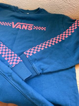 Sudadera Vans Mujer Azul y Rosa