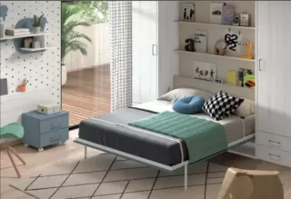 CAMA ABATIBLE CON ARMARIO WN
