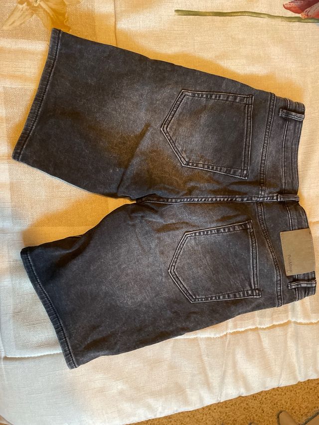 Vaquero corto Pull&Bear gris Talla M