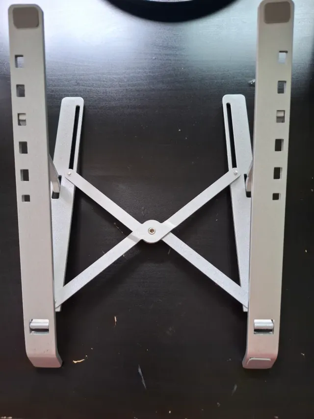 Soporte Portátil Metal Gris Plegable